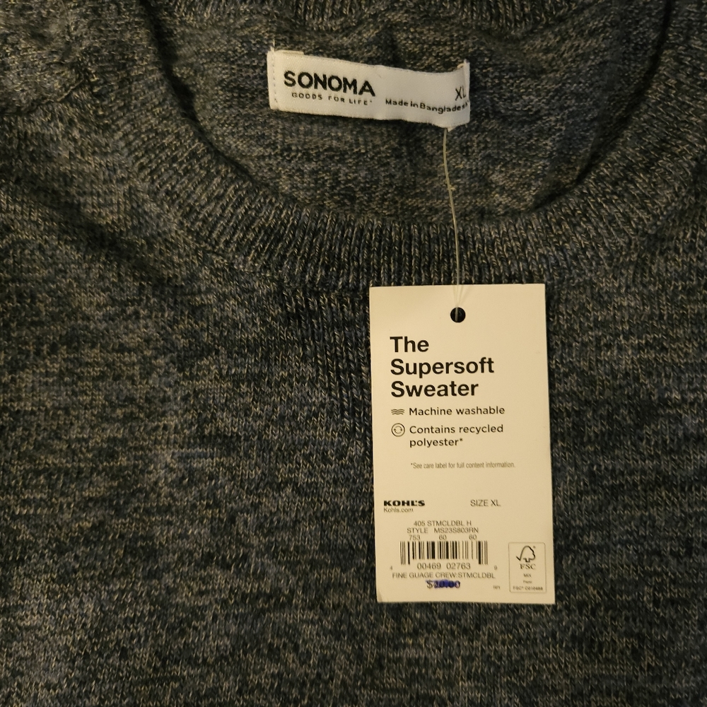 Sonoma Blue Knit Sweater